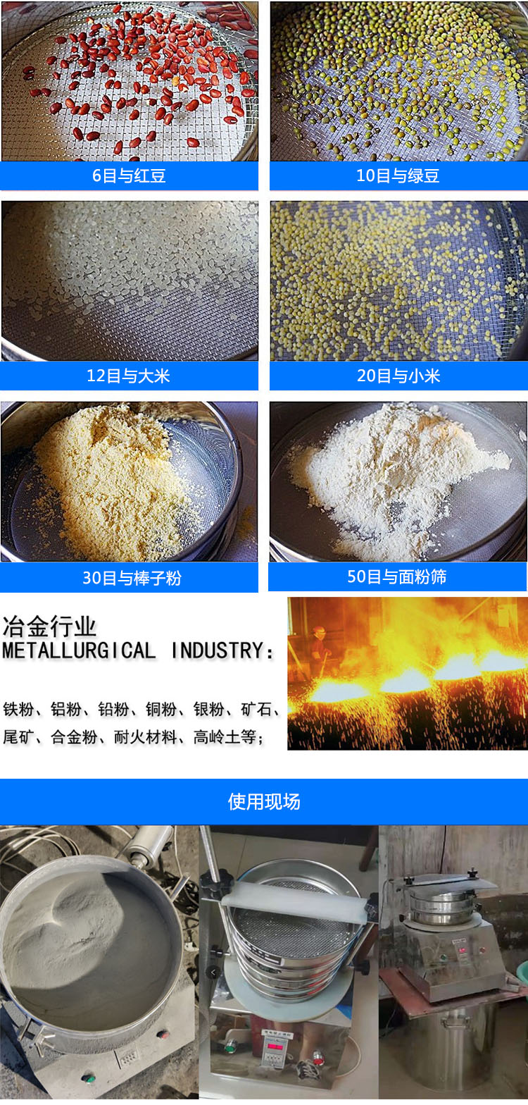 試驗篩應(yīng)用案例